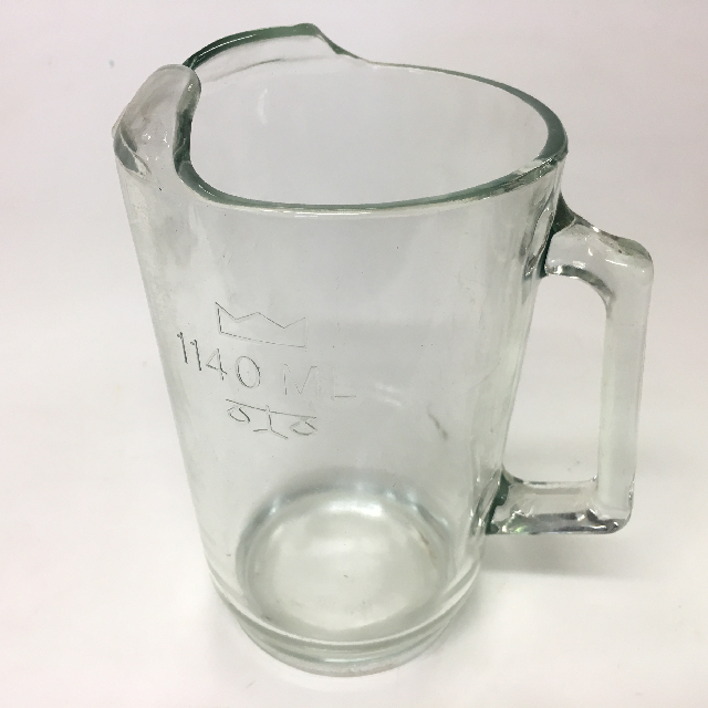 JUG, Glass Beer Jug 1140ml